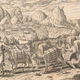 Llamas transporting bars of silver across the Andes, Theodore de Bry (Frankfurt, 1602).